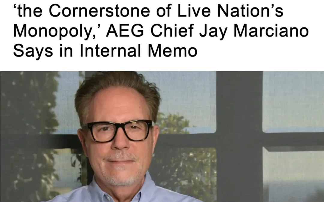 Jay Marciano Criticizes Live Nation and Ticketmaster