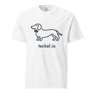 teckel heavyweight tee — white