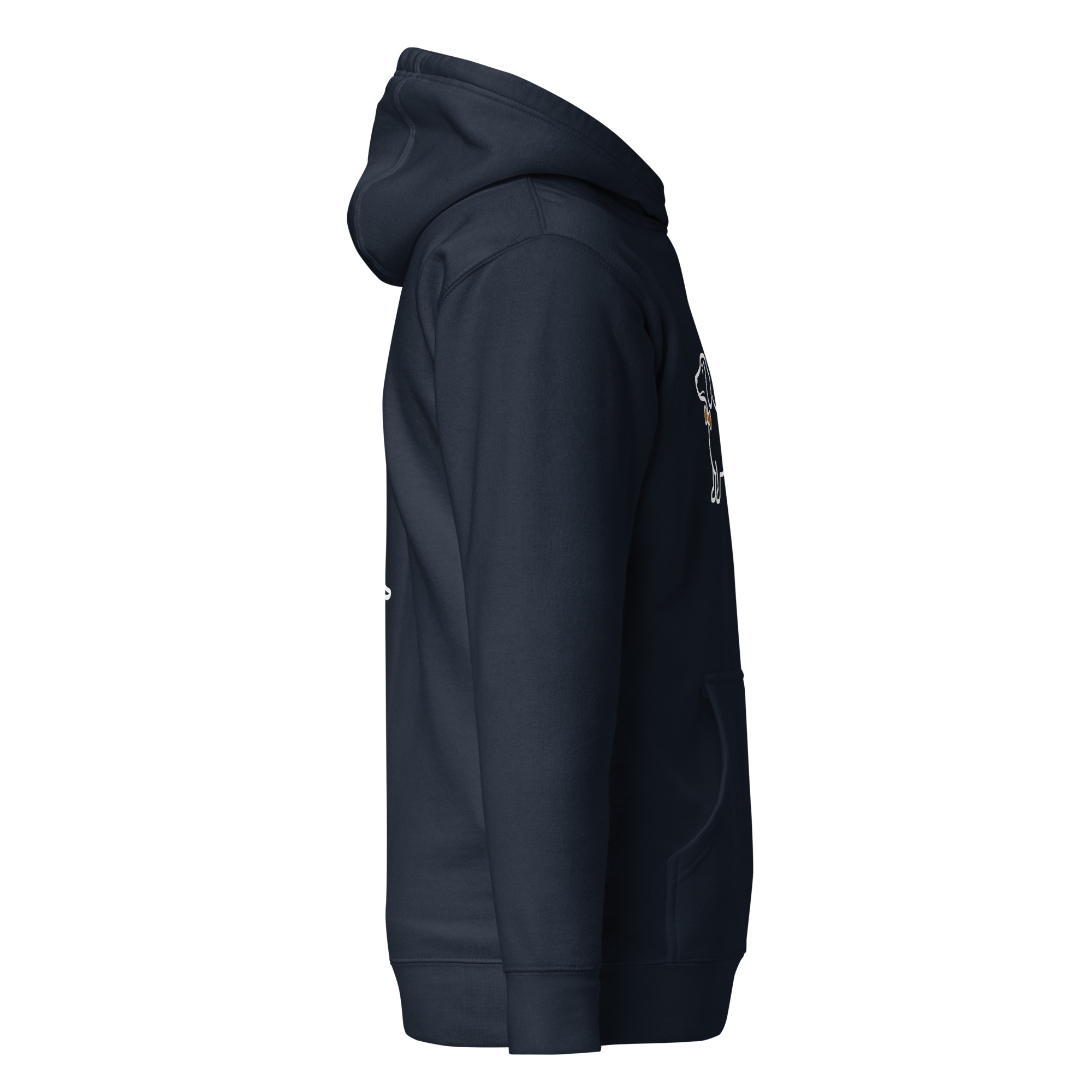 teckel hoodie — navy 4 teckel hoodie — navy - Image 4