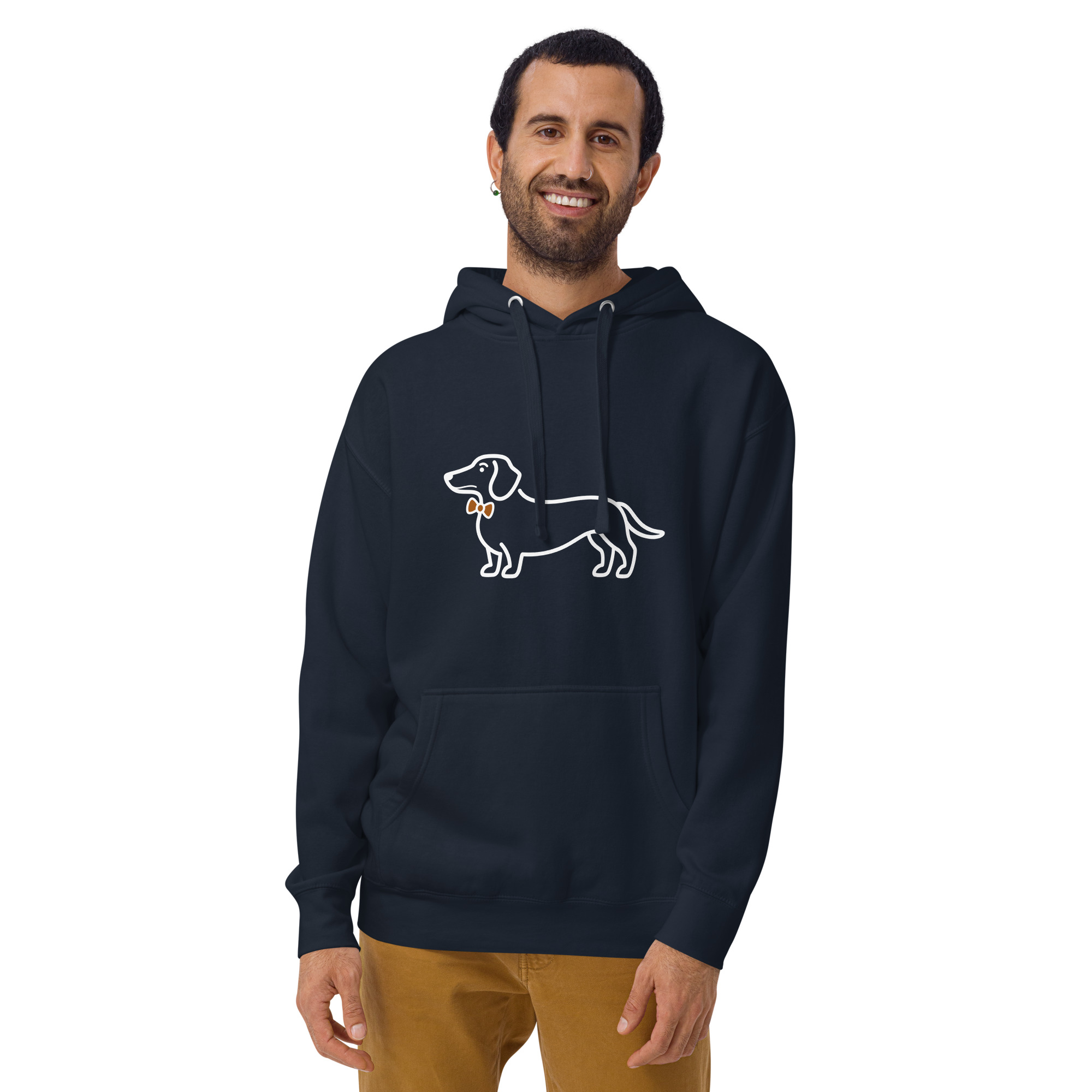 teckel hoodie — navy 2 teckel hoodie — navy - Image 2