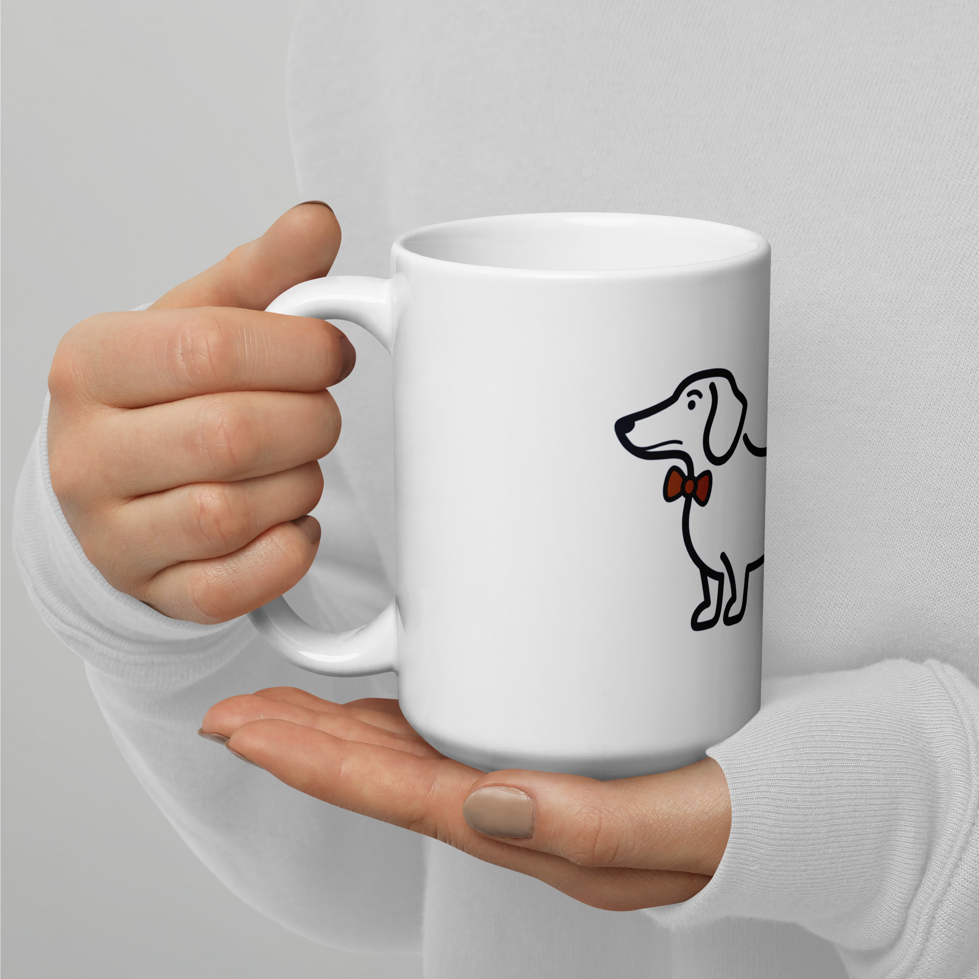 teckel mug — white 2 teckel mug — white - Image 2